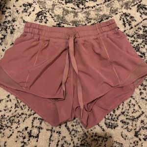SUPER RARE rose pink hotty hot lululemon shorts